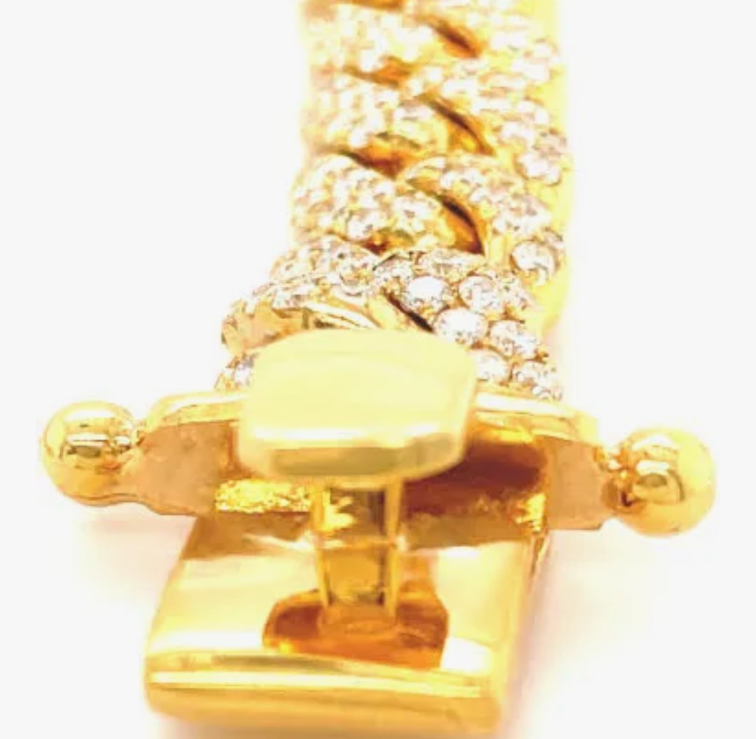 10k Iced Out Miami Cuban Bracelet