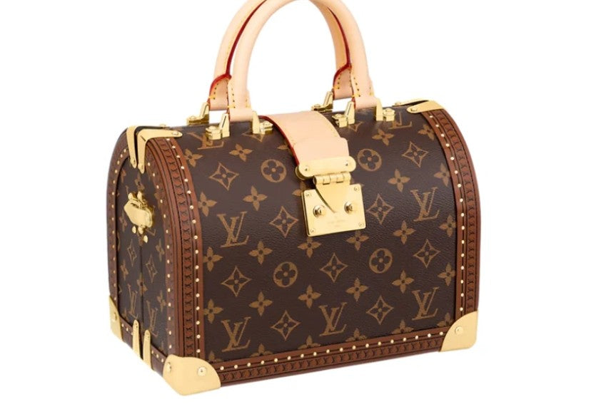 Louis Vuitton M11154 Speedy Trunk Pre-Owned in Monogram canvas with gold hardware