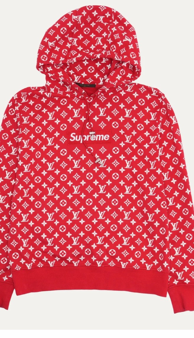 Supreme x LV Box Logo Hoodie