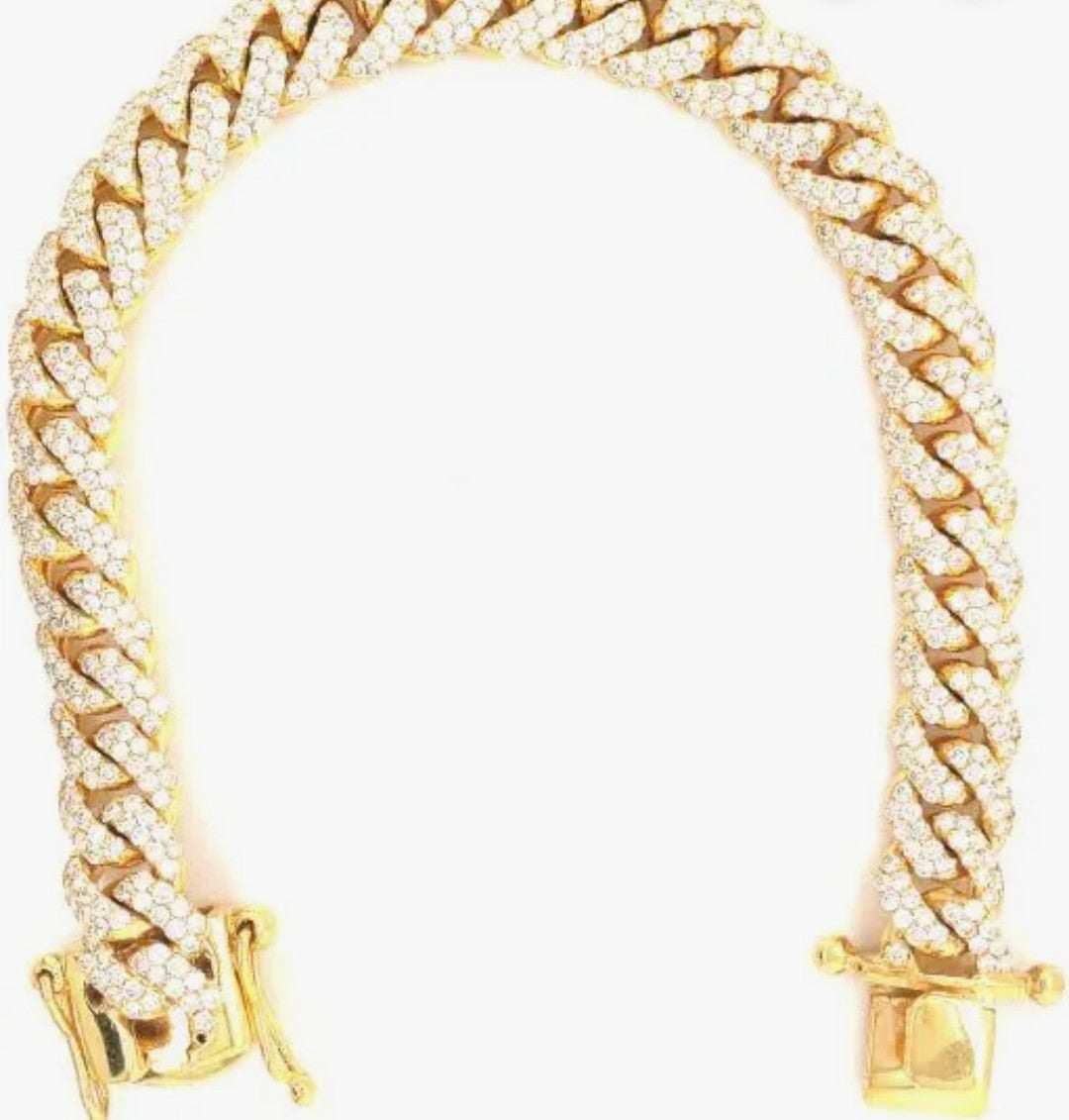10k Iced Out Miami Cuban Bracelet